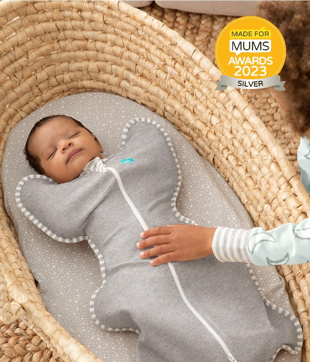Swaddle UP, Baby Sleep Sack, Self-Soothing Swaddles for Newborns, Improves Sleep, Snug Fit Helps Calm Startle Reflex, New Born Essentials for Baby, 1.0 TOG, 13-19 lbs, Gray