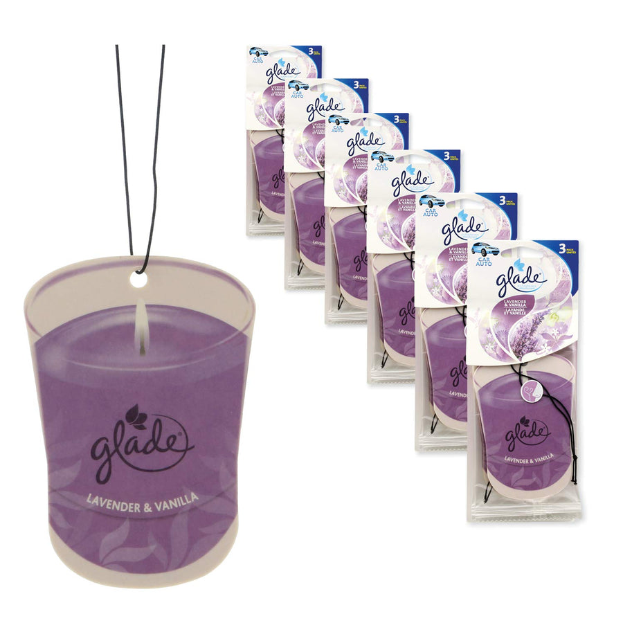 Hanging Paper Candle Design Car & Home Air Freshener, 3 Packs (Vanilla Passion Fruit & Hawaiian Breeze)