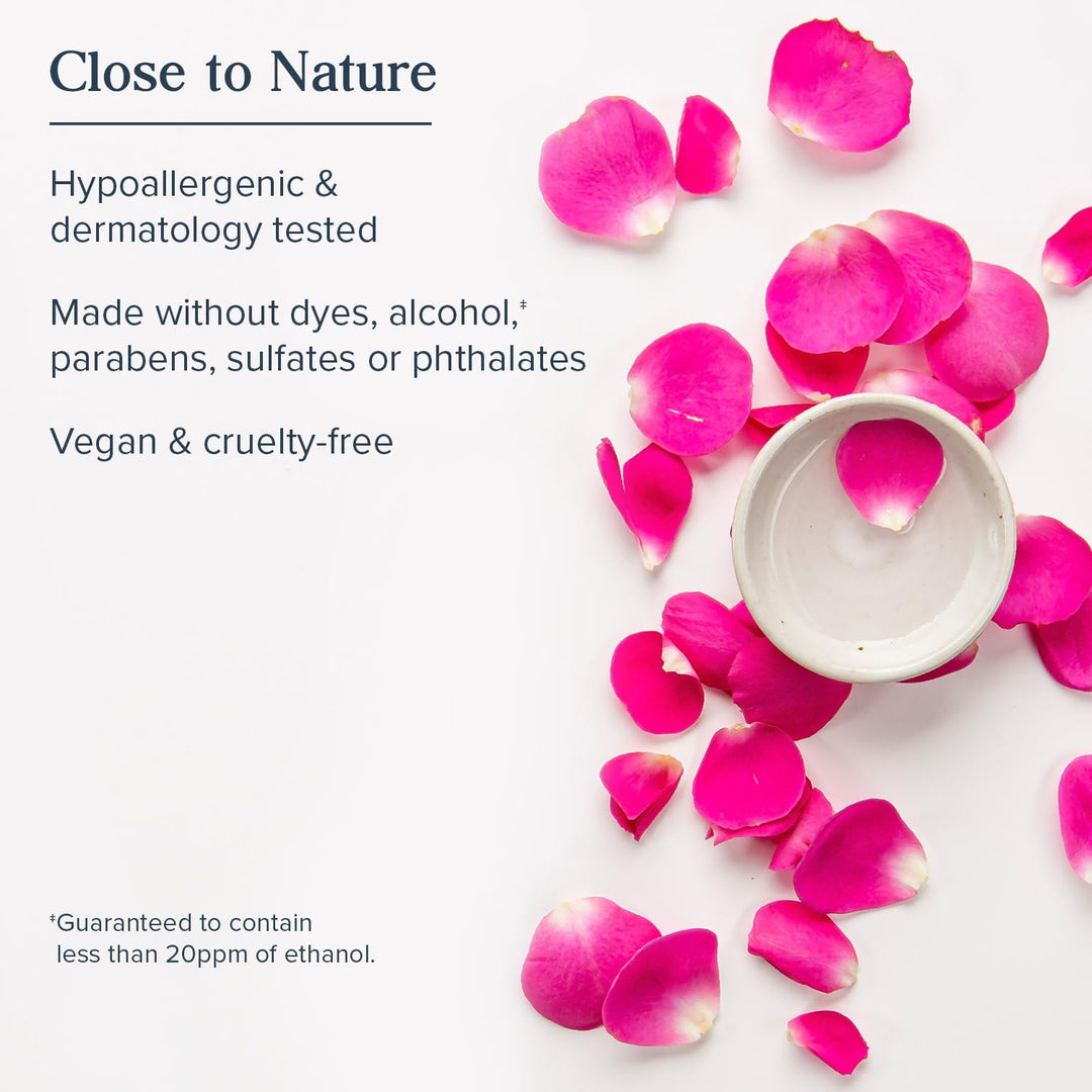 Rosewater & Glycerin Hydrating Facial Mist - Dry Combination Skin Care - Rose Water Spray w/ Vegetable Glycerine, Made Without Dyes or Alcohol, Hypoallergenic, Vegan, Cruelty Free, 4oz