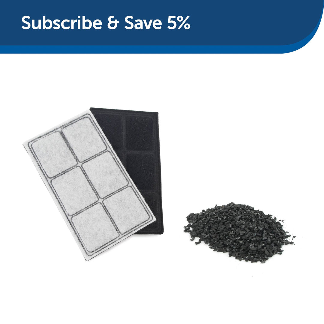 Drinkwell Premium Pet Fountain Replacement Carbon Filters,Cat Water Fountain Filters, Contains 50% More Carbon (Pack of 12)