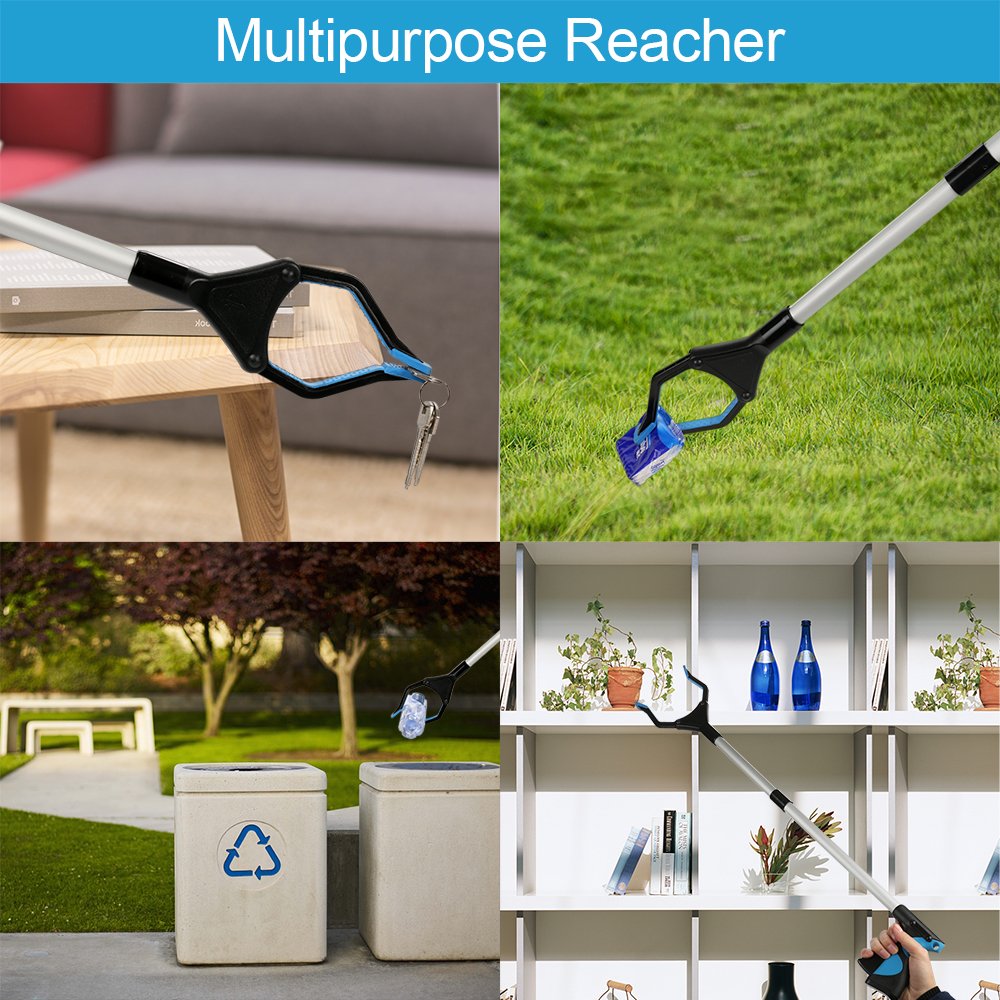 Reacher Grabber Tool, 31 Grabbers for Elderly, Lightweight Extra Long Handy Trash Claw Grabber, Mobility Aid Reaching Assist Tool for Trash Pick Up, Nabber, Litter Picker, Arm Extension