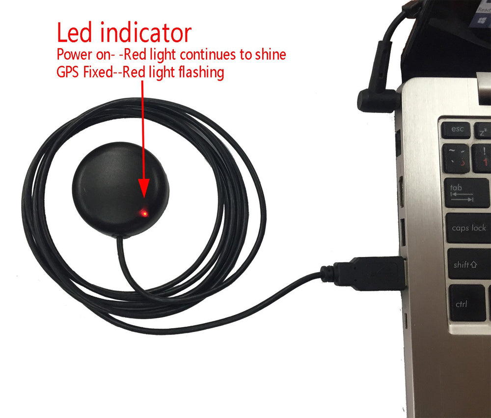USB GPS Receiver Antenna Gmouse for Laptop PC Car Marine Navigation Magnetic Base
