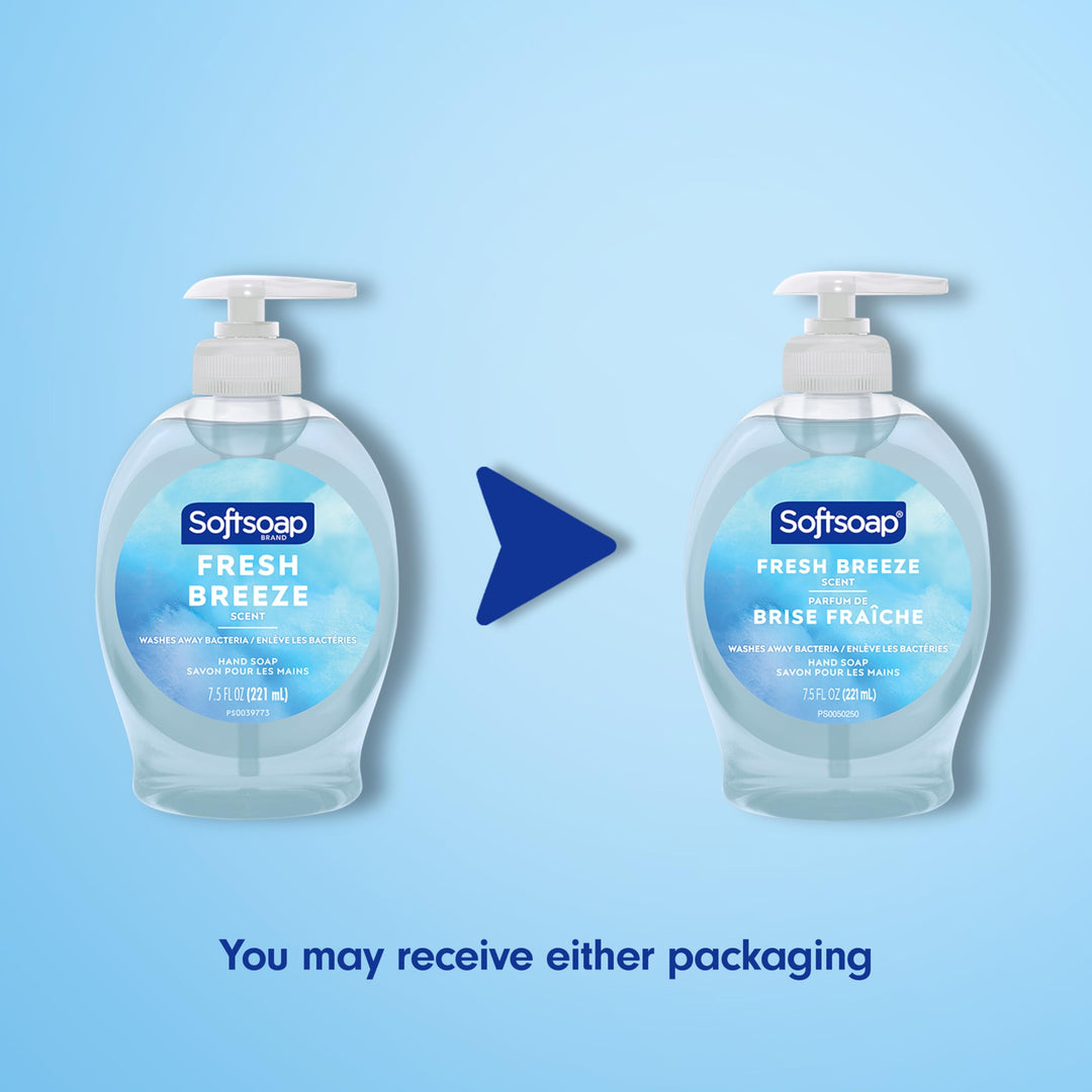 Liquid Hand Soap, Fresh Breeze - 7.5 fluid ounce (Pack of 6)