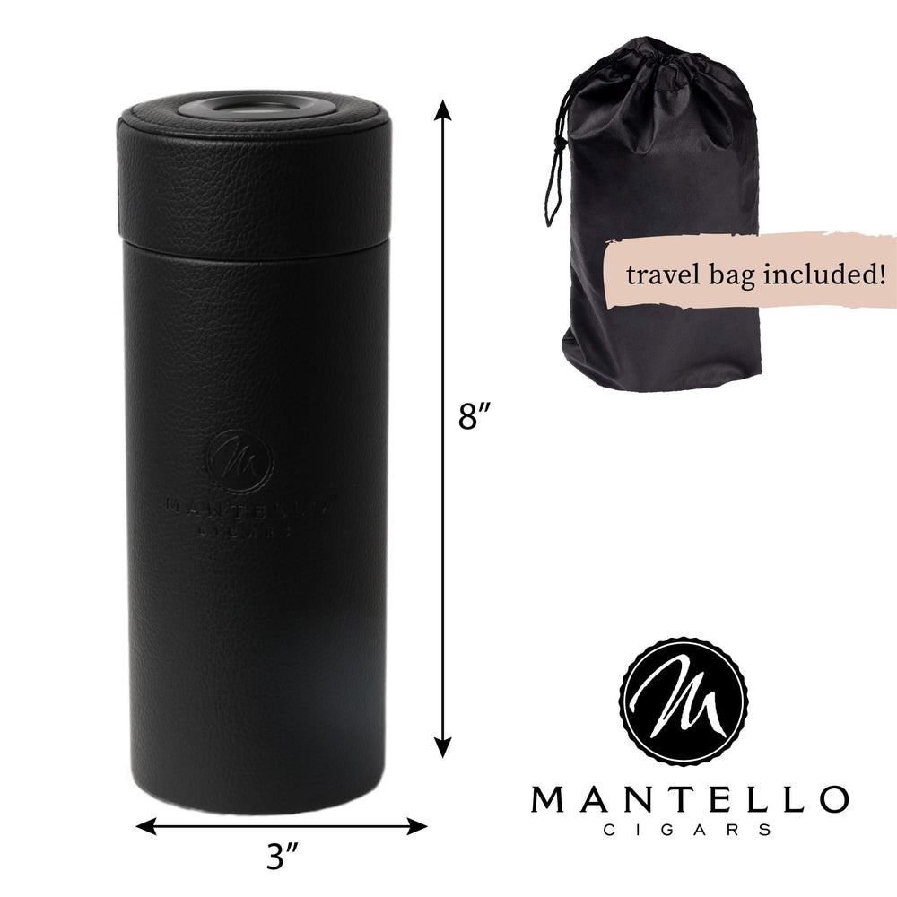 Cigar Case- Cigar Travel Case with Cigar Accessories, Cigar Case for Men Cigar Humidor, Airtight Seal- Cigar Gifts for Men, Travel Cigar Humidor Case (1 Count (Pack of 1))