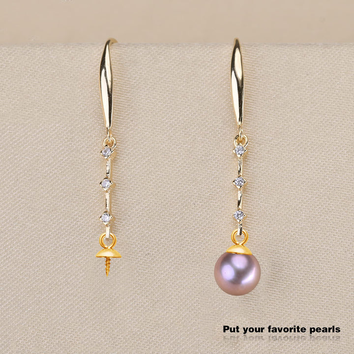 60pcs Stainless Steel Cup Pearl Screw Eye Pin Bail Peg Pendants Eye Pin Bail Pegs with Cap for Half Drilled Beads Charms Jewelry Earrings Making,4mm/6mm/8mm