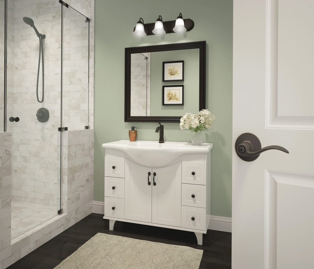 Schlage F10VACC716 Accent Passage Lever, Aged Bronze
