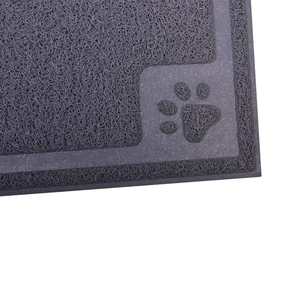 Pet Feeding Mat Large for Dogs and Cats,24×16 Flexible and Easy to Clean Feeding Mat,Best for Non Slip Waterproof Feeding Mat. (Grey)