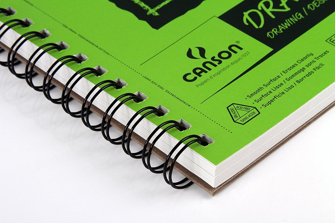 XL Series Drawing Paper, Wirebound Pad, 5.5x8.5 inches, 60 Sheets (70lb/114g) - Artist Paper for Adults and Students - Charcoal, Colored Pencil, Ink, Pastel, Marker