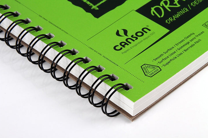 XL Series Drawing Paper, Wirebound Pad, 5.5x8.5 inches, 60 Sheets (70lb/114g) - Artist Paper for Adults and Students - Charcoal, Colored Pencil, Ink, Pastel, Marker