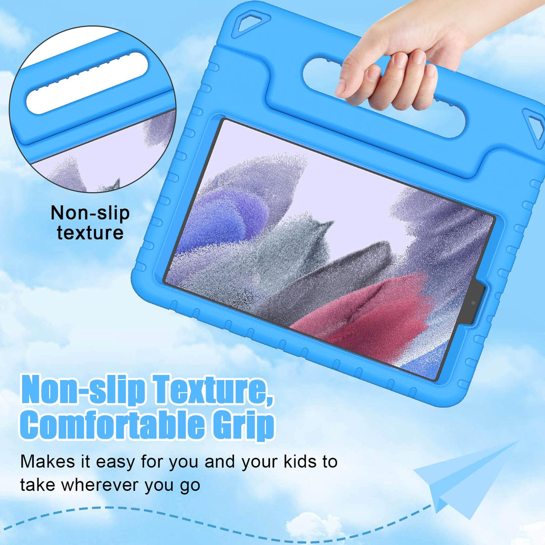 Kids Case for Samsung Galaxy Tab A7 Lite 8.7 2021 & Galaxy Tab A9 8.7 Inch 2023 - with Screen Protector, Shockproof Lightweight Samsung Galaxy Tab A9/A7 Lite 8.7 Case, Blue