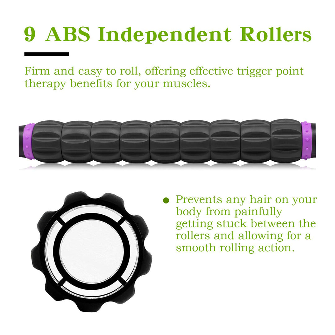 Muscle Roller, Massage Roller Stick for Athletes, Help Reducing Muscle Soreness Cramping Tightness Leg Arms Back Calves Muscle Massager