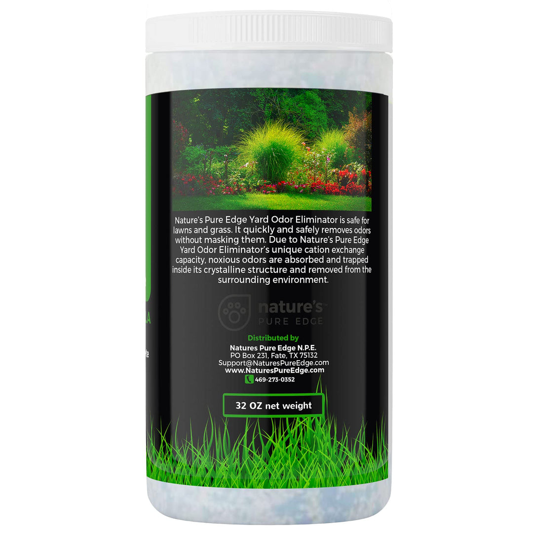 Nature's Pure Edge,Yard Odor Eliminator. Perfect For Artificial Grass, Patio, Kennel, and Lawn. Instantly Removes Stool and Urine Odor. Long Lasting. Kid and Pet Safe.