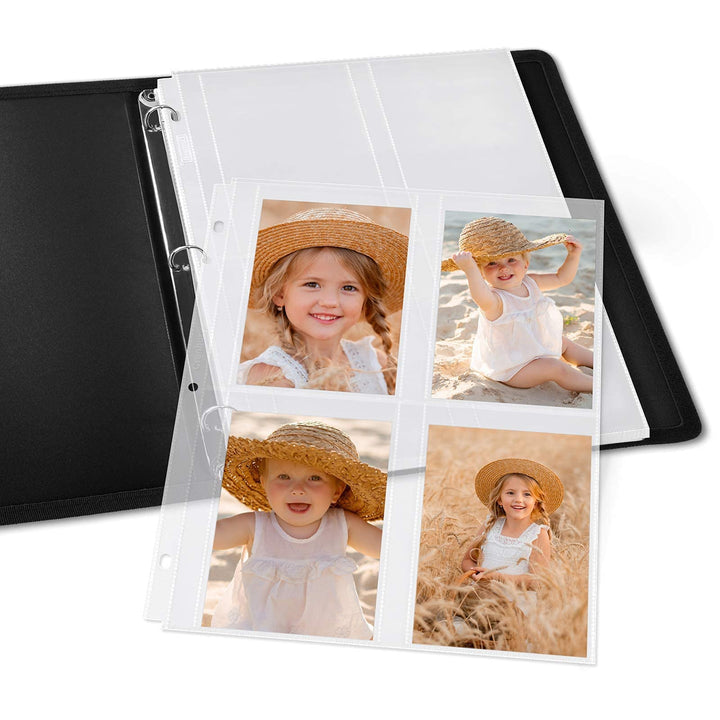 Cranbury Garden Seed Packet Organizer Pages - (3.5x5, 12 Pack) 48 Pockets, Seed Storage Sleeves, Each Sheet Protector Holds 4 Seed Packets, Seed Binder Sleeves or Use as 3.5 x 5 Photo Pages