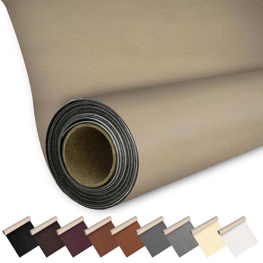Leather Repair Patch for Couches 15.7 * 48inch Large Self-Adhesive Leather Repair Tape Patches kit for Couch Car Seats Sofa Furniture Vinyl Chair Fabric Fix Tear (Dark Brown,15.7×48 inch)