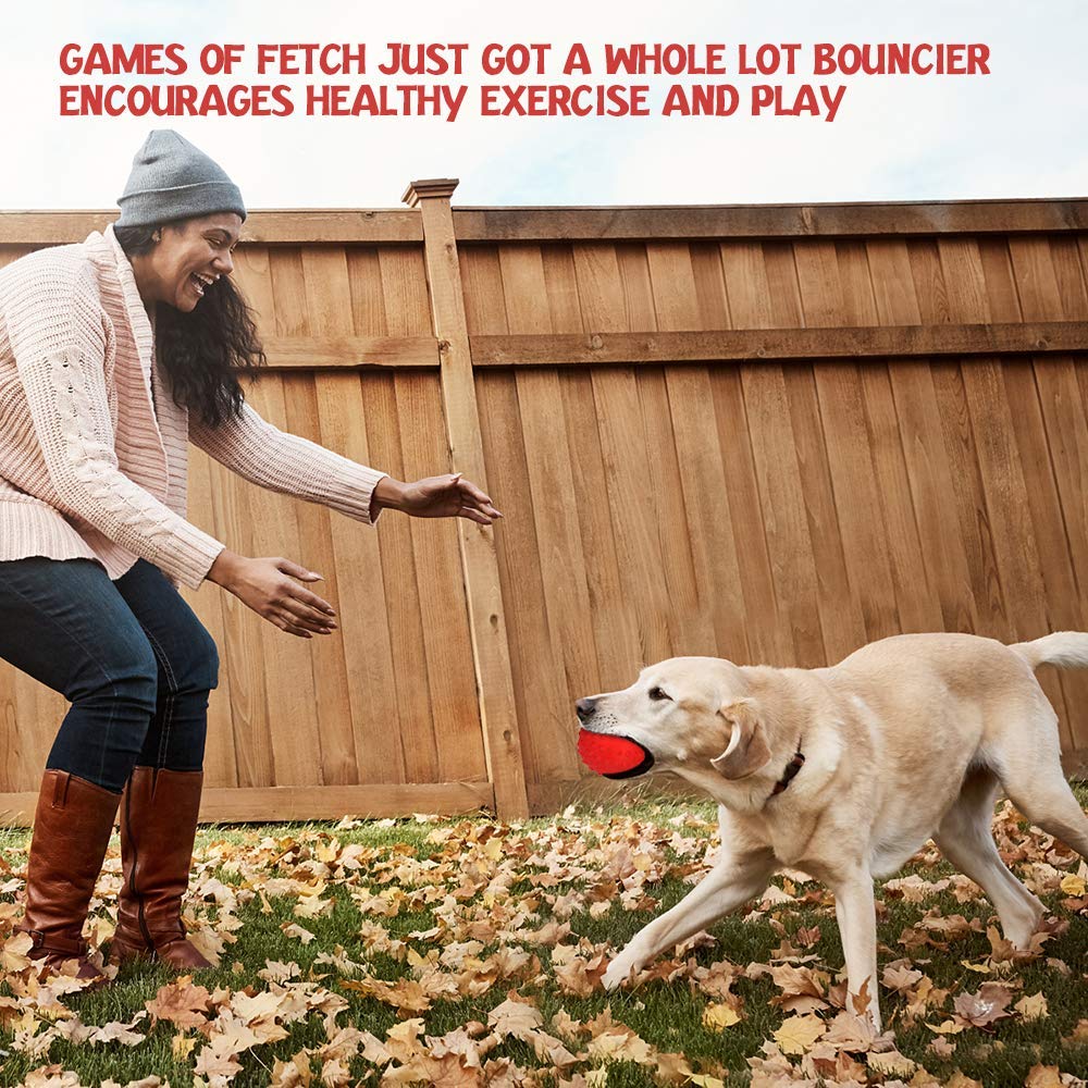 Dog Squeaky Toys for Aggressive chewers Large Breed Balls Interactive Ball Toy Almost Indestructible Tough Durable Stick Medium Small Dogs Puppy Chew with Non-Toxic Natural Rubber