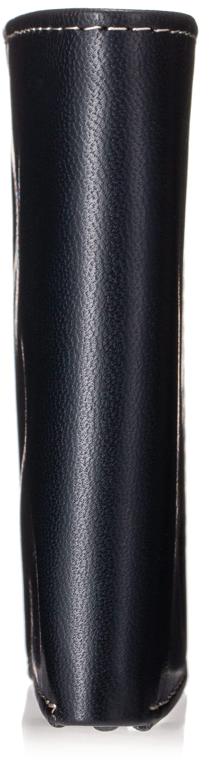 Men's Leather Trifold Wallet with Id Window, Black (Cloudy), One Size