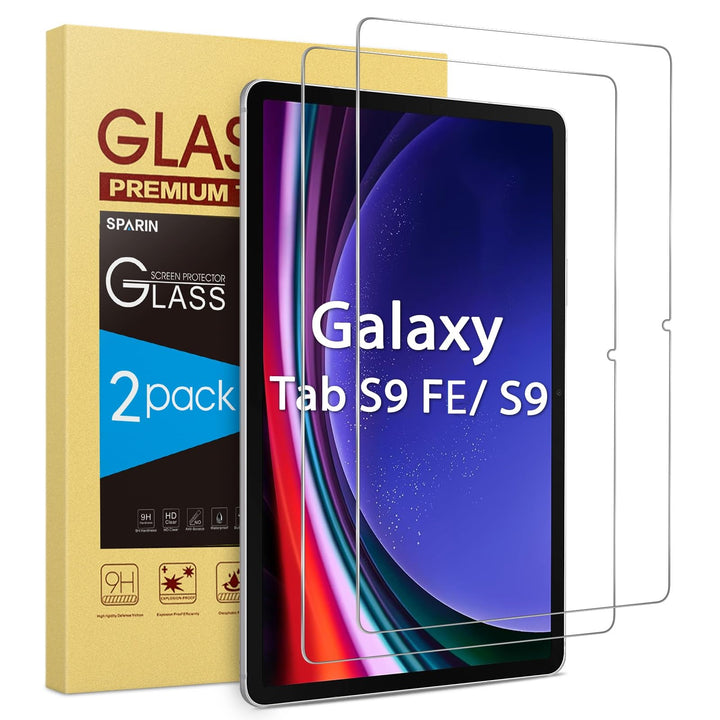 2 Pack Screen Protector for Samsung Galaxy Tab S9 FE 5G (10.9 inch) & Galaxy Tab S9/ S8/ S7 (11 inch), Tempered Glass Compatible with S Pen, Anti-Scratches