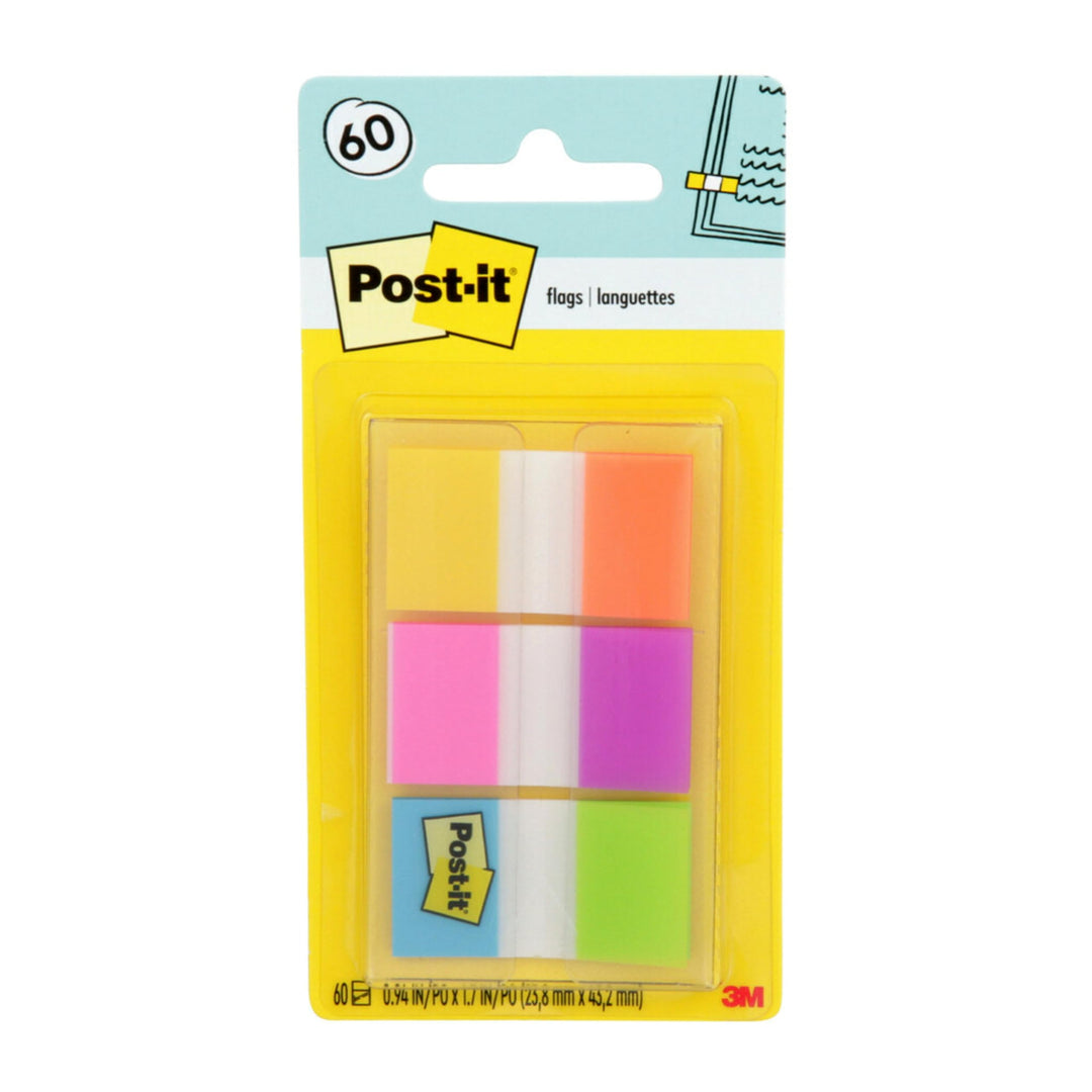 Flags, 60/On-the-Go Dispenser, .94 in Wide, Alternating Electric Glow Collection (680-EG-ALT)