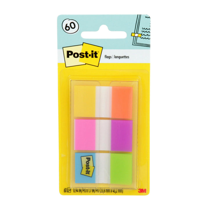 Flags, 60/On-the-Go Dispenser, .94 in Wide, Alternating Electric Glow Collection (680-EG-ALT)