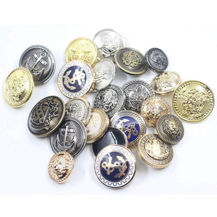 11 Pieces Genuine Natural Horn Blazer & Suits Button Set - for Blazer, Sport Coat, Uniform, Jacket (Light Brown)