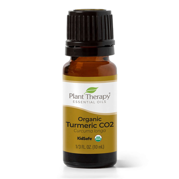 USDA Certified Organic Turmeric CO2 Essential Oil 10 mL (1/3 oz) 100% Pure, Undiluted, Therapeutic Grade