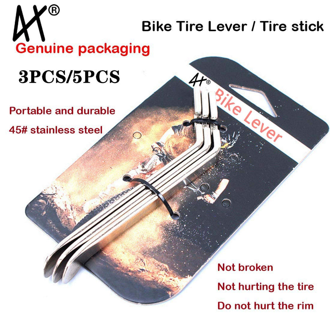 Premium Bicycle Tire Lever Tyre Spoon Iron Changing Tool, Bike Tire Levers Premium Stainless Steel Levers to Repair Bike Tube, Best Tire Changing Tool, Set of 3