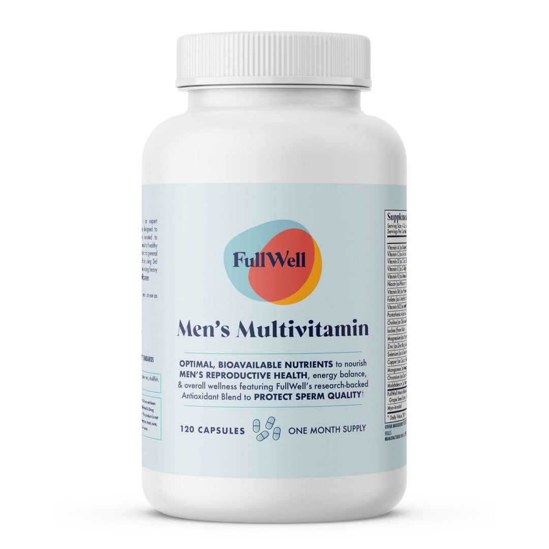 Men's Daily Multivitamin with Vitamin D, Antioxidants, Choline, and B Vitamins for Optimal Sperm Quality, Hormone Health, and Overall Male Fertility, 3rd Party Tested, 30 Servings
