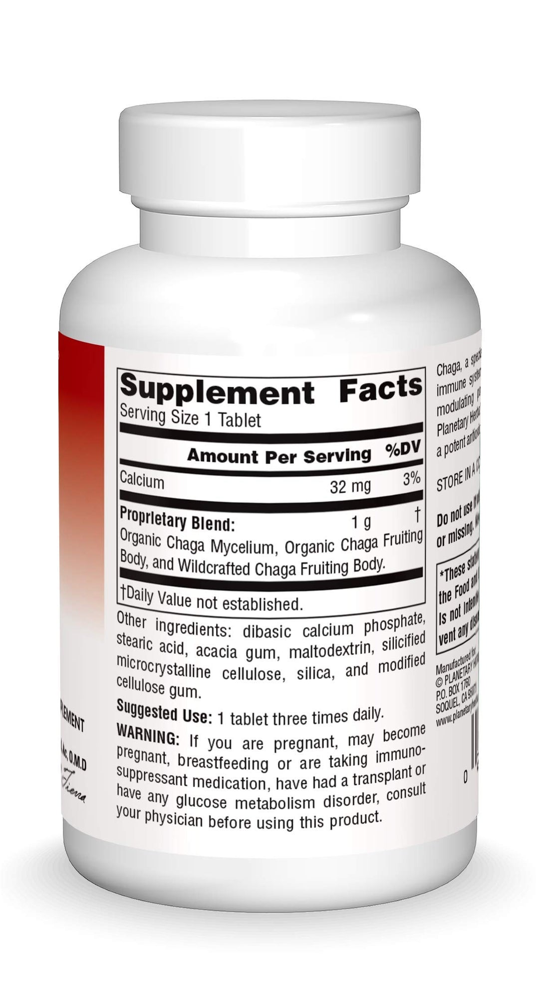 Chaga Full Spectrum, Enhance Cellular Immunity, 120 Count (Pack of 1)