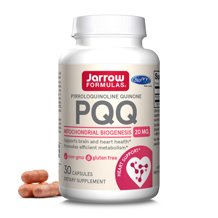 ® PQQ 20 mg, Dietary Supplement, Heart, Brain, and Metabolism Support, 30 Veggie Capsules, 30 Day Supply