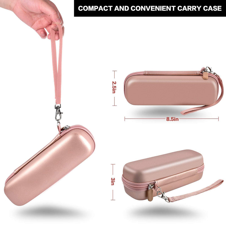 Toothbrush Travel Case Compatible with Oral-B Pro 1000 2000 3000 3500 5000 7500/ for Philips Sonicare ProtectiveClean 4100 6100 5100 6500 7500 Rechargeable Electric Toothbrush (Box Only) -Gold