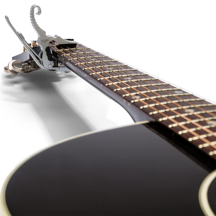 Short-Cut Partial Guitar Capo, 3-string, DADGAD, Silver, KG3S