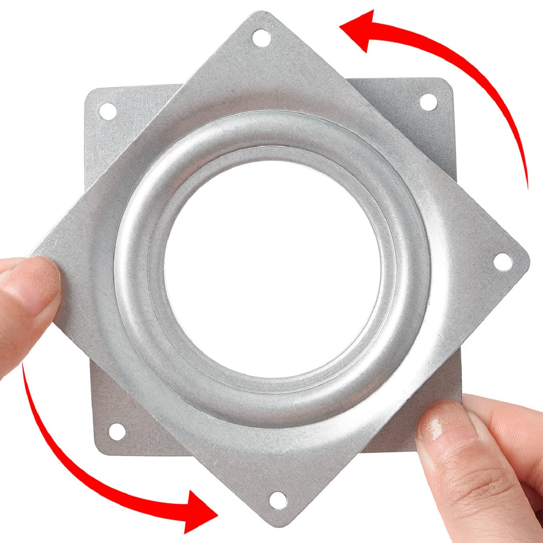 2 Pack 4 Lazy Susan Turntable 300 LBS pounds Steel Ball Bearing Rotating Tray Strong Sturdy Table Cabinet Low Profile