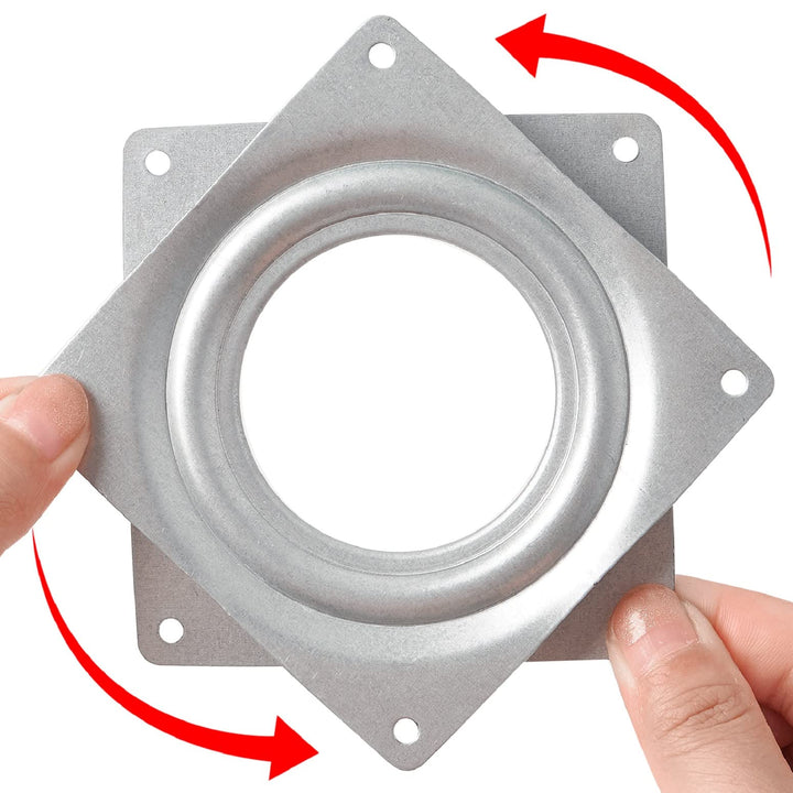 2 Pack 4 Lazy Susan Turntable 300 LBS pounds Steel Ball Bearing Rotating Tray Strong Sturdy Table Cabinet Low Profile