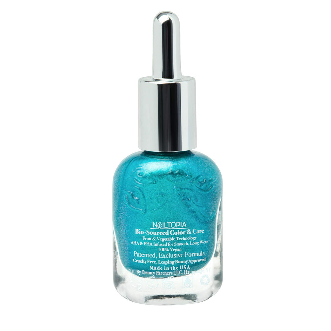 - Plant-Based Chip Free Nail Lacquer - Non Toxic, Bio-Sourced, Long-Lasting, Strengthening Polish - Nails On Fleek (Blue-Green) - 0.41oz