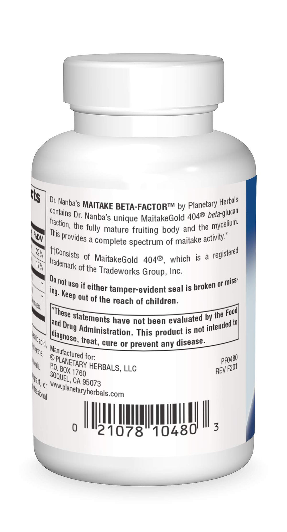 Dr. Nanba's Maitake Beta-Factor 163mg, The Only Maitake Fraction Endorsed By Dr. Nanba.