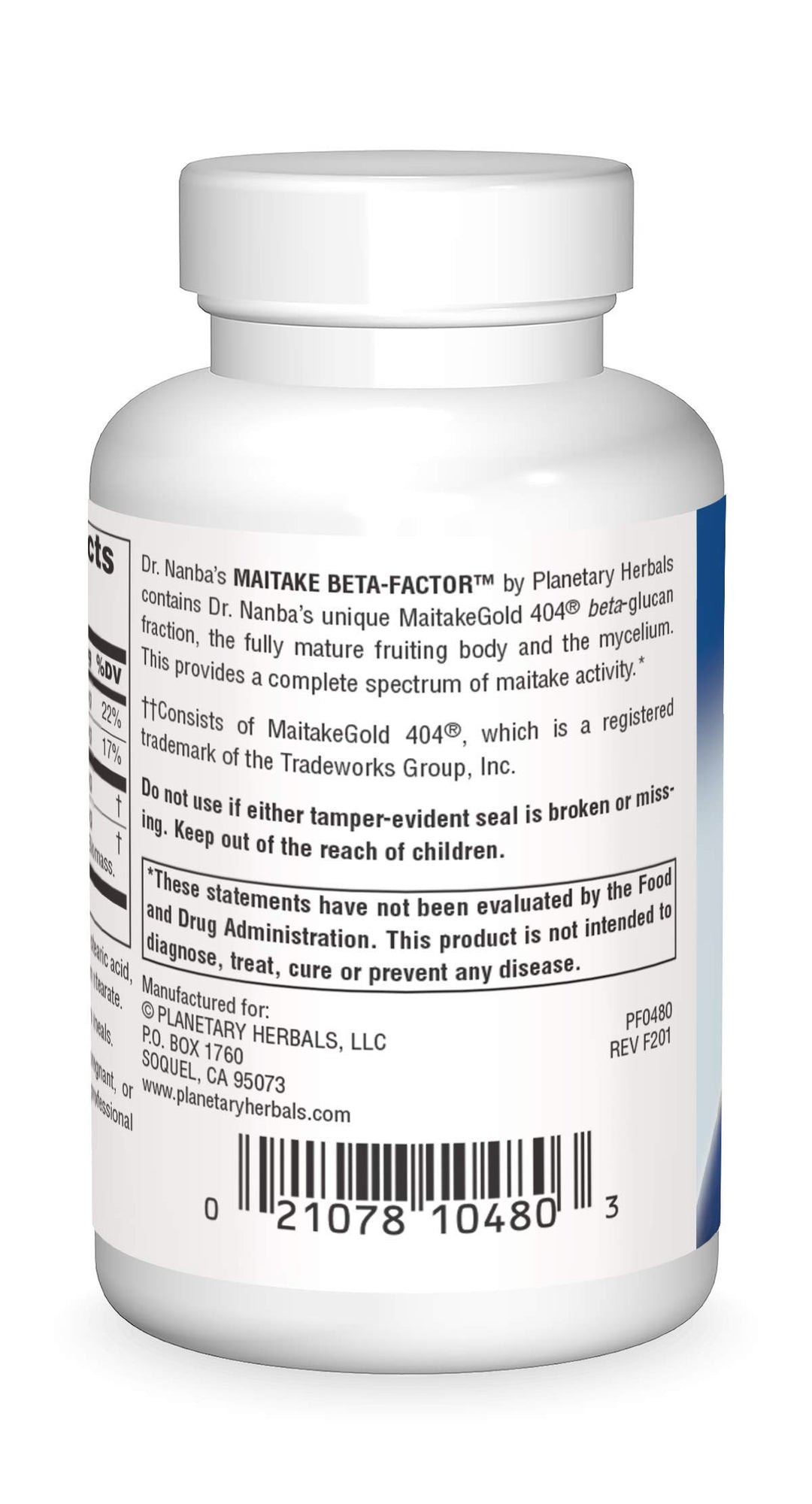 Dr. Nanba's Maitake Beta-Factor 163mg, The Only Maitake Fraction Endorsed By Dr. Nanba.