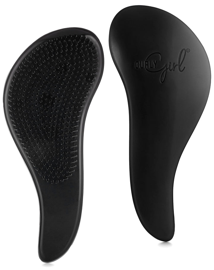 Breeze Thru Detangling Brush | Hair Detangler Hairbrush for Adults & Kids | Gets Rid of Tangles & Knots in Natural, Curly, Straight, Wet or Dry Hair (Black)
