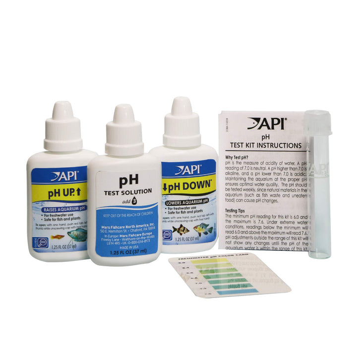 pH TEST & ADJUSTER KIT 250-Test Freshwater Aquarium Water pH Test and Adjuster Kit