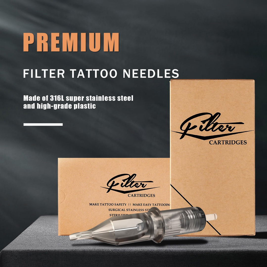 Tattoo Cartridge Needles 5RS 10Pcs #12 Regular Professional Tattoo Needles Cartridges Round Shader for Tattoo Supplies and Equipment