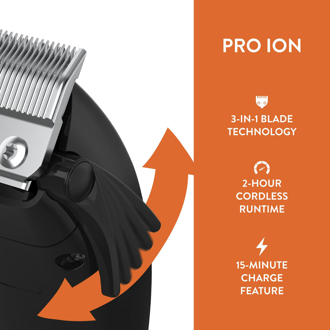 Professional Animal Pro Ion Pet, Dog, and Cat Cordless Clipper Kit