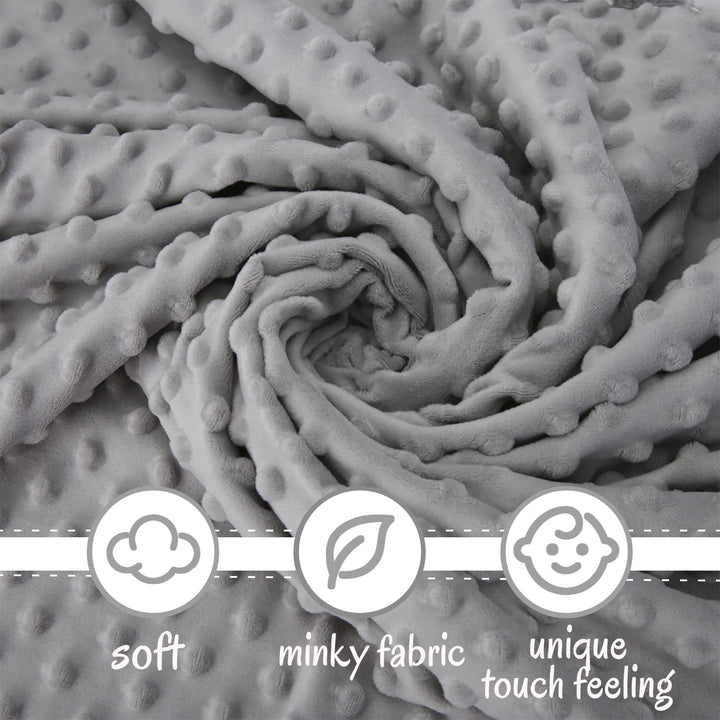 Elephant Security Blanket, Soft Lovey Unisex Lovie Baby Gifts for Newborn Boys and Girls Snuggle Toy Stuffed Animal Grey 16 Inch