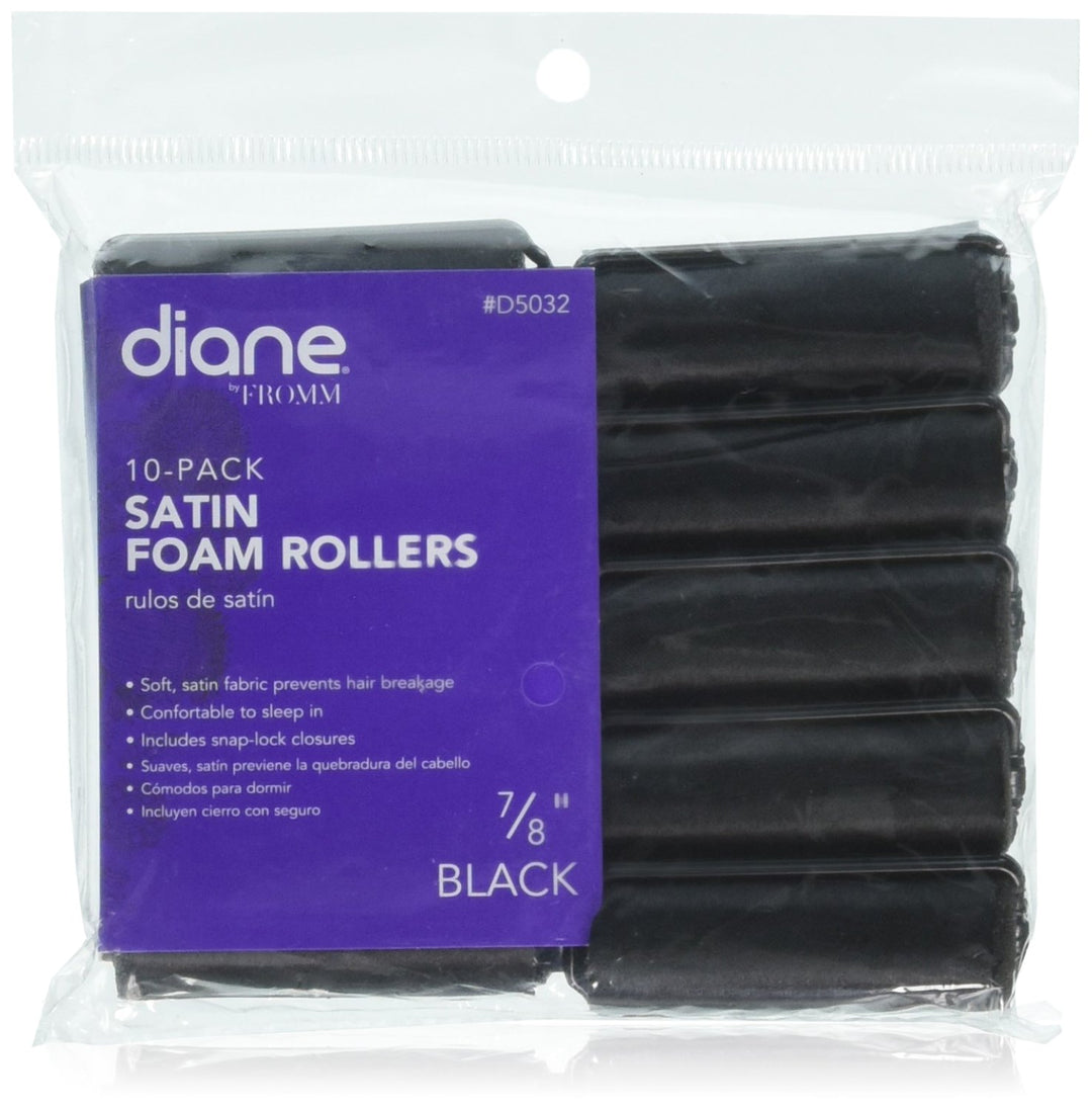 7/8 Inch : Satin Foam Rollers, 7/8 Inch, 10 Count