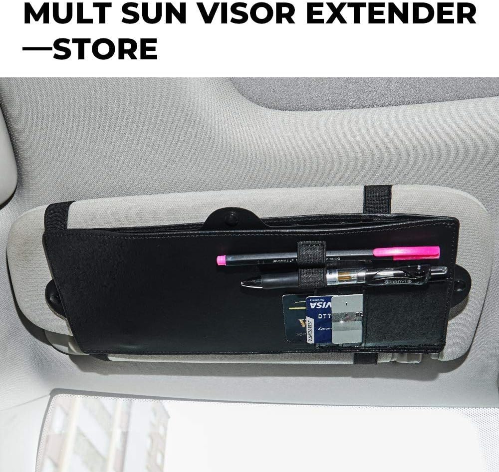 JoyTutus Car Sun Visor Sunshade Extender, Adjustable Sun Visor Protects from Anti-Glare, UV Rays Blocker Window Sun Visor Windshield Sunshade Extender for Car SUV