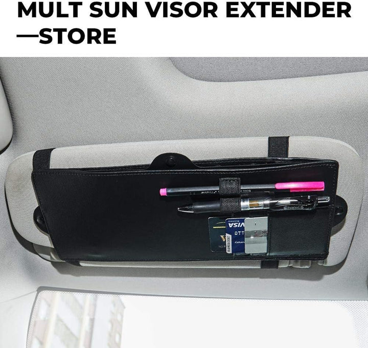 JoyTutus Car Sun Visor Sunshade Extender, Adjustable Sun Visor Protects from Anti-Glare, UV Rays Blocker Window Sun Visor Windshield Sunshade Extender for Car SUV