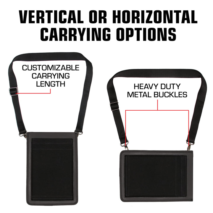 Tablet Sleeve - Tablet Carrying Case with Open Front Design & Shoulder Strap - Compatible with Samsung Galaxy Tab 9.6, iPad 5th-9th Gen, 9.7 iPad Air 2 and iPad Pro, and More 9 Tablets