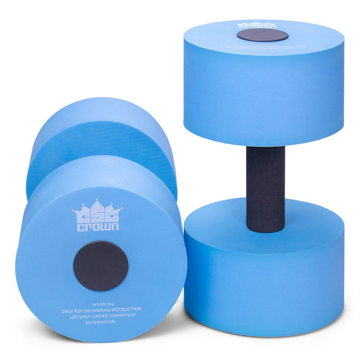 Aqua Dumbbell Two-pack | Foam Resistance Fitness Equipment | Low Impact Exercise Weight Accessory | Water Aerobics & Swimming Pool Resistance Workout Gear