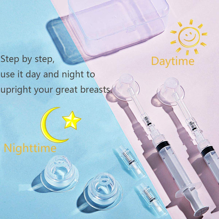 Inverted Nipple Corrector Puller 2 PC Nipple Aspirator Corrector Women Nipple Suckers for Flat Nipples