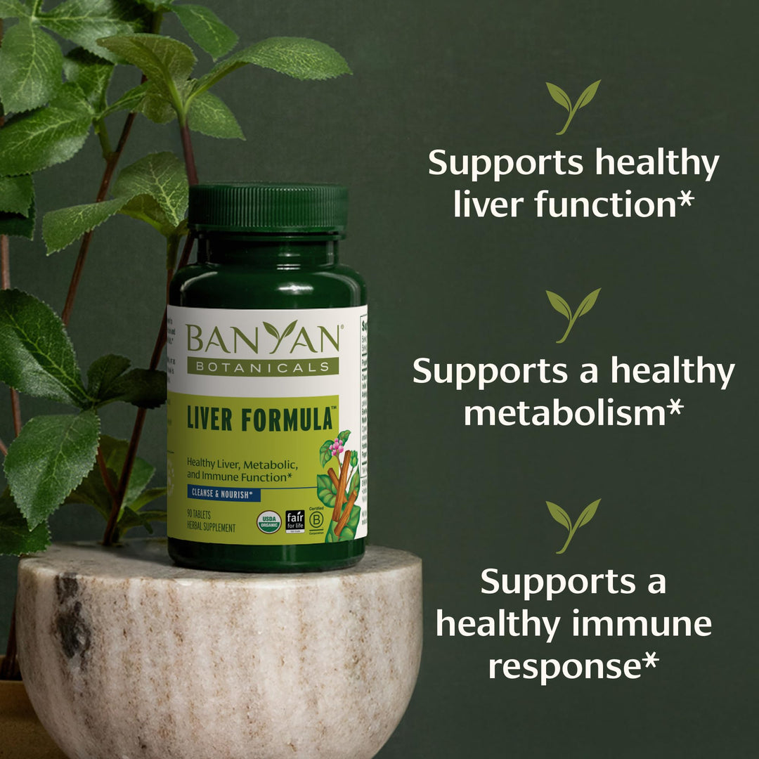 Liver Formula - USDA Organic, 90 Tablets - Cleansing Bitter Herbs to Detoxify The Liver & Gallbladder*