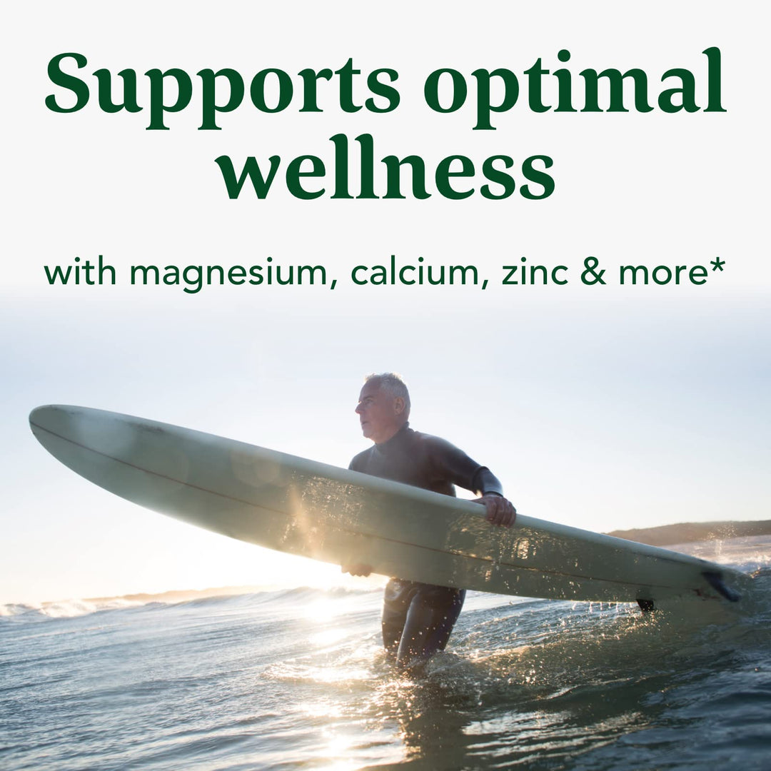 Balanced Minerals - Calcium, Fermented Magnesium Glycinate, Zinc, Selenium, GTF Chromium, Molybdenum, Nettle Leaf, Horsetail Leaf - Made Without 9 Food Allergens - 90 Tablets (30 Servings)