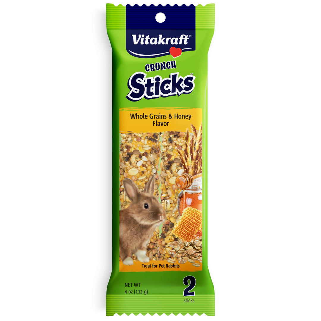 Rabbit Whole Grains & Honey Treat Sticks 2 Pack, 4 Ounce
